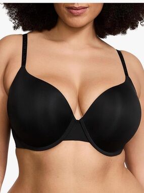 Victoria Secret Black Full-Coverage Push-up  T-Shirt Bra 40DD.